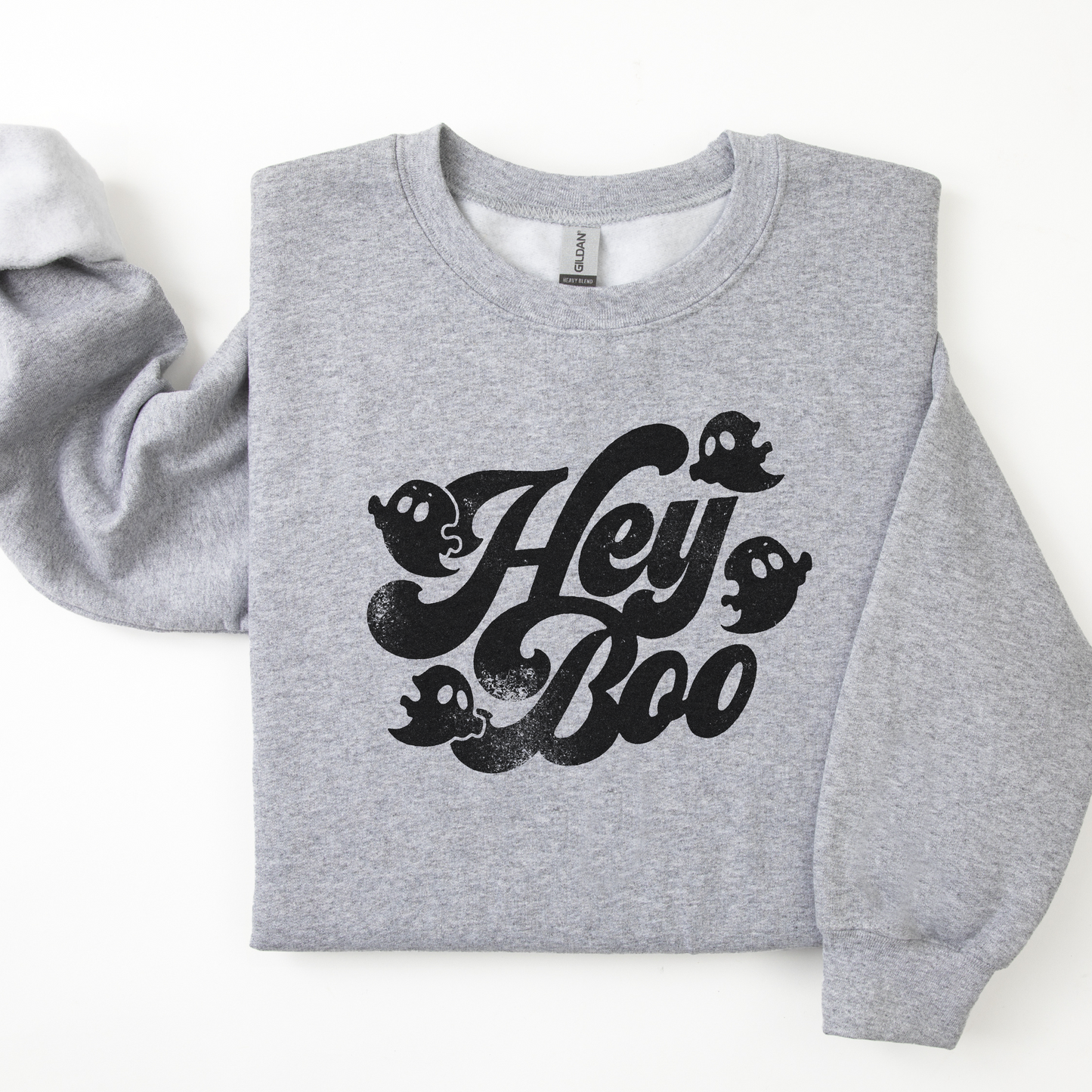 Halloween Sweatshirt, Hey Boo, Funny Halloween Sweatshirt, Cute Fall Sweatshirt, Spooky Season, Halloween Gift, Halloween Shirt, Ghost