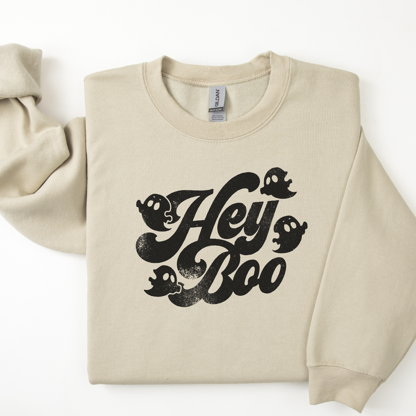 Halloween Sweatshirt, Hey Boo, Funny Halloween Sweatshirt, Cute Fall Sweatshirt, Spooky Season, Halloween Gift, Halloween Shirt, Ghost