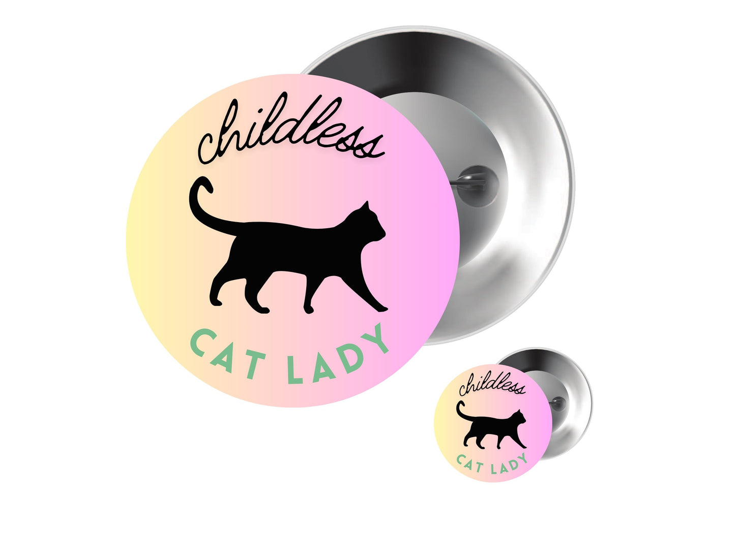 Childless Cat Lady | Cat Lady Button | Kamala Pin Button | Comma La Pin I Kamala Harris for President | Kamala 2024 | Democrat Pin